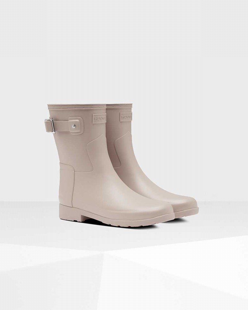 Botas Curtas Hunter Refined Slim Fit Short Feminino Cinzentas | 523863246