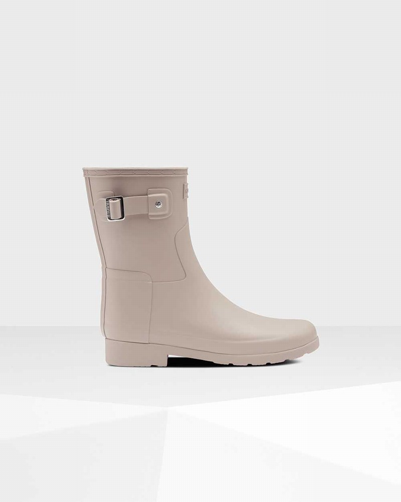 Botas Curtas Hunter Refined Slim Fit Short Feminino Cinzentas | 523863246