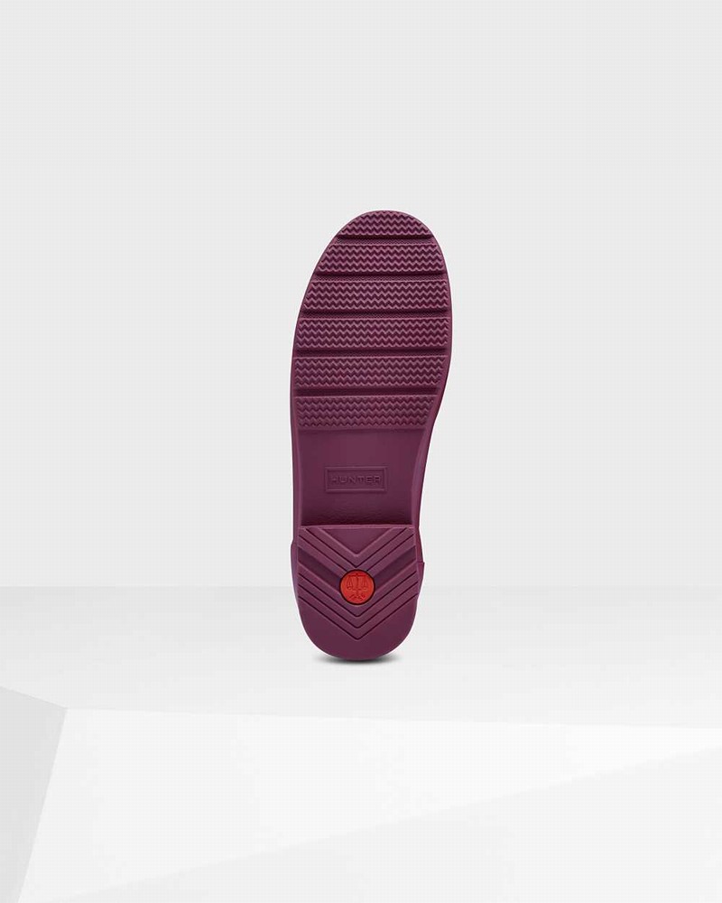 Botas Curtas Hunter Refined Slim Fit Short Mid-Calf Feminino Roxo | 640795153