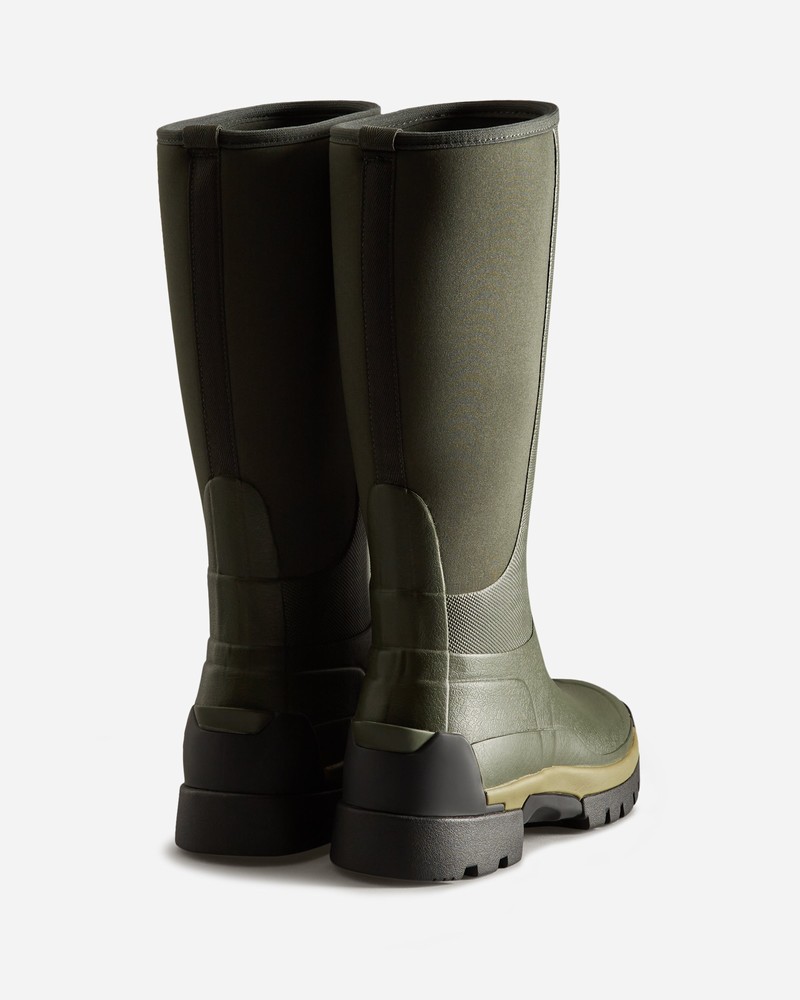 Botas Hunter Balmoral Tall Neoprene Hybrid Feminino Verdes | 716488798