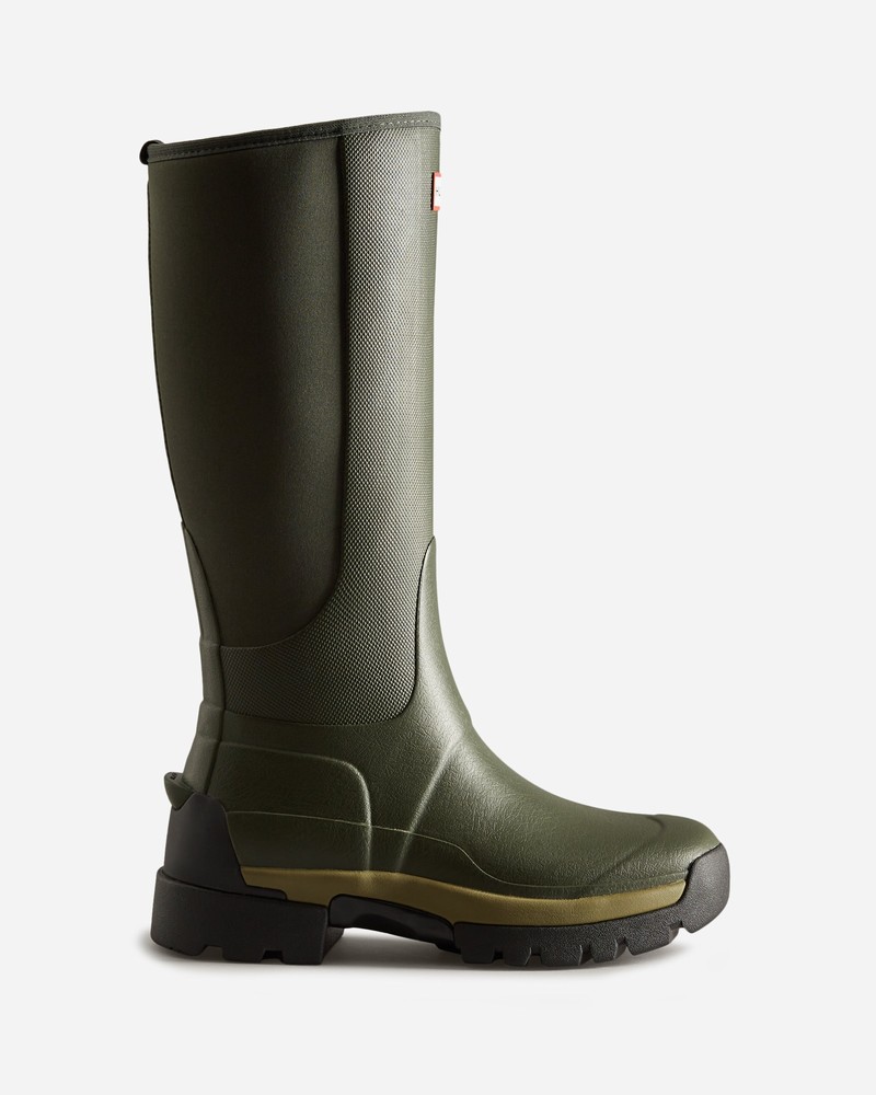 Botas Hunter Balmoral Tall Neoprene Hybrid Feminino Verdes | 716488798