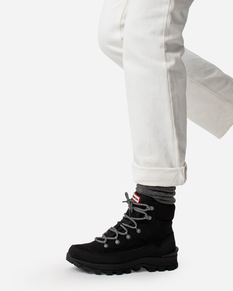 Botas Hunter Explorer Insulated Lace-Up Commando Feminino Pretas | 999552584