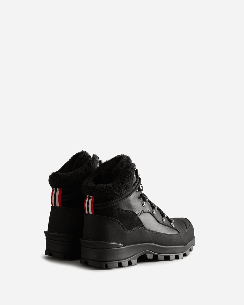 Botas Hunter Explorer Insulated Lace-Up Leather Commando Feminino Pretas | 446391193