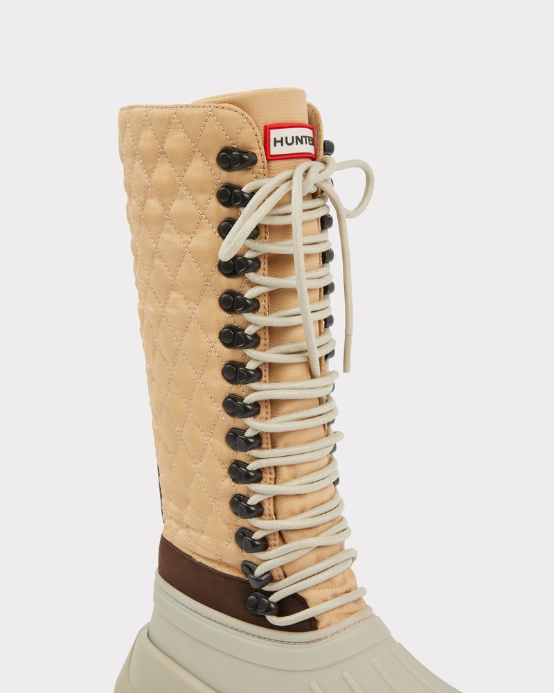 Botas Hunter Lace Up Duck Feminino Bege | 694374827