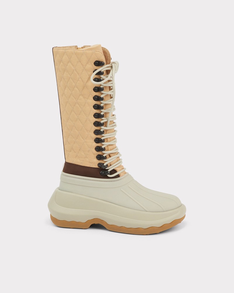 Botas Hunter Lace Up Duck Feminino Bege | 694374827