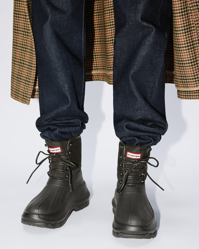 Botas Hunter Mid Duck Feminino Pretas | 899938246