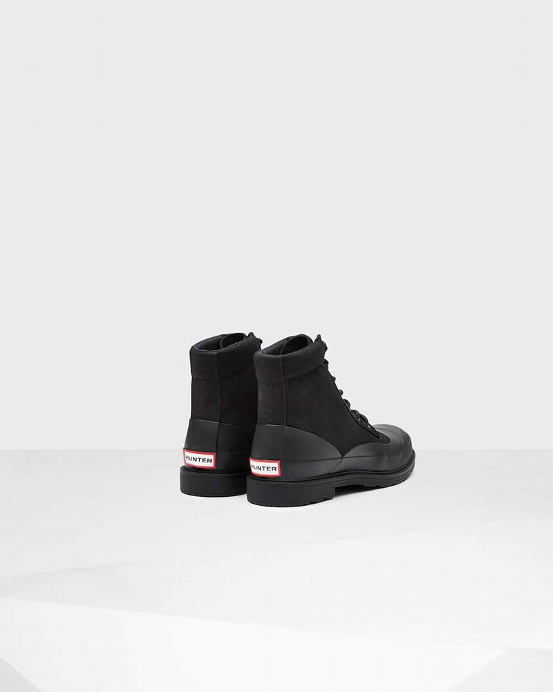 Botas Hunter Original Canvas Lace-up Derby Masculino Pretas | 310918143