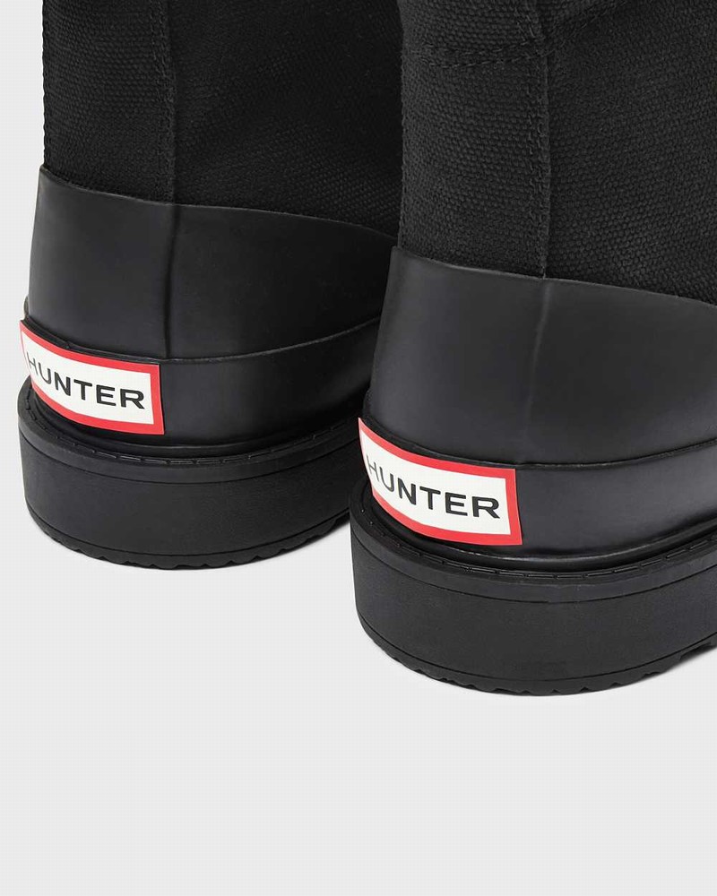 Botas Hunter Original Canvas Lace-up Derby Masculino Pretas | 310918143