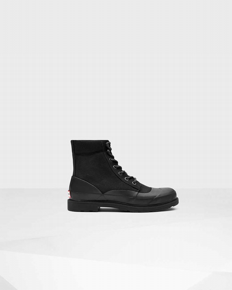 Botas Hunter Original Canvas Lace-up Derby Masculino Pretas | 310918143