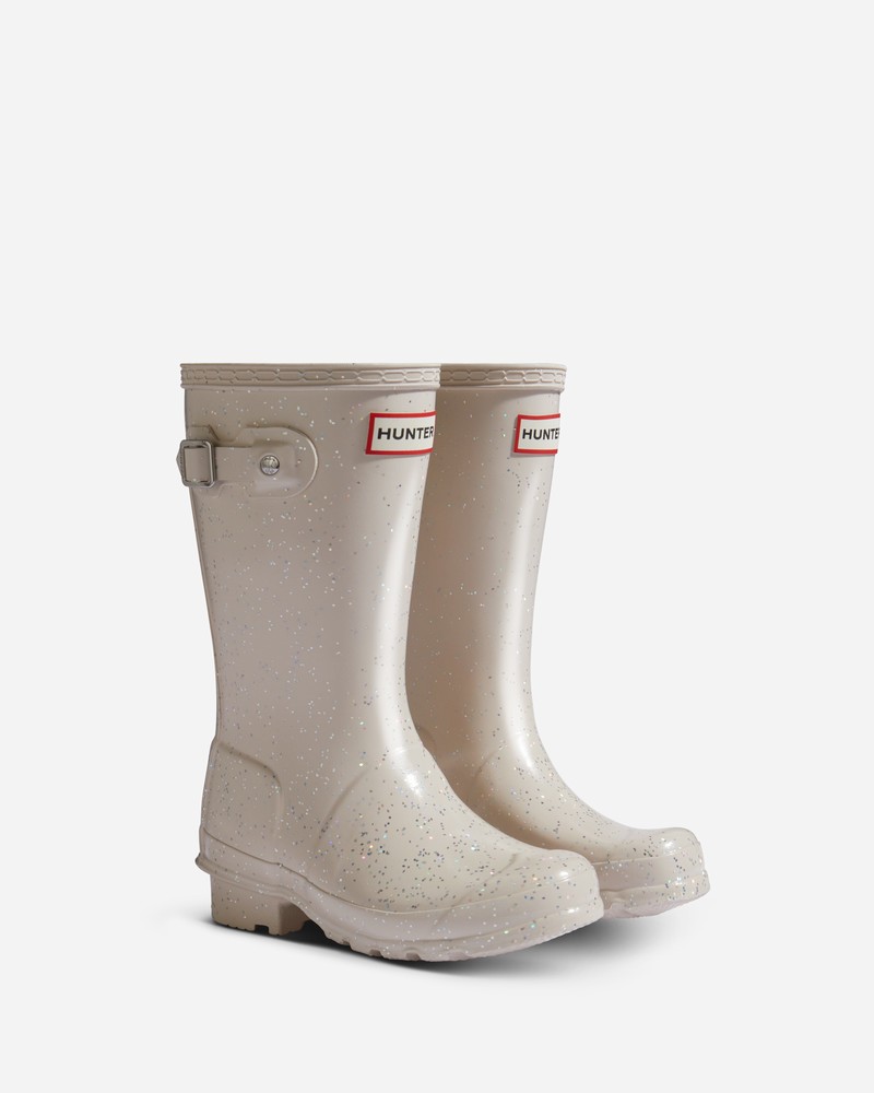 Botas Hunter Original Giant Glitter Criança Branco | 383922693