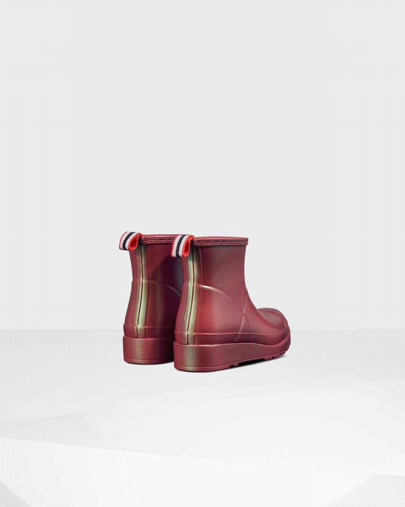 Botas Hunter Original Play Short Nebula Mid-Calf Feminino Rosa | 571036558