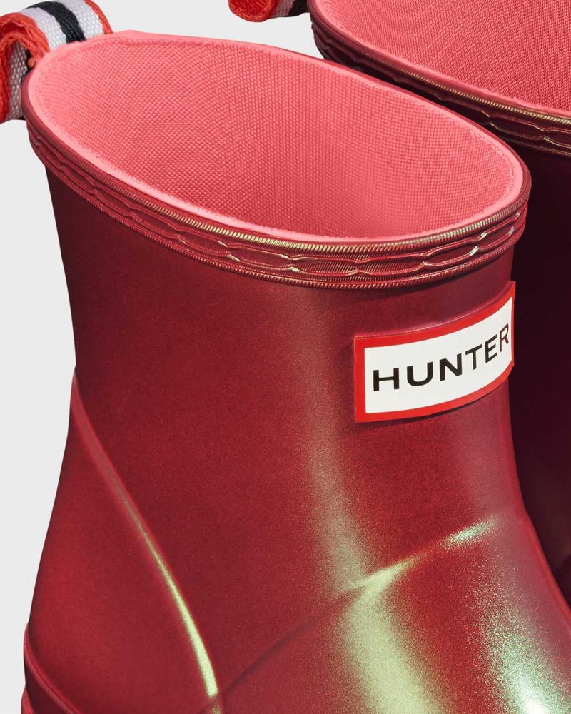 Botas Hunter Original Play Short Nebula Mid-Calf Feminino Rosa | 571036558