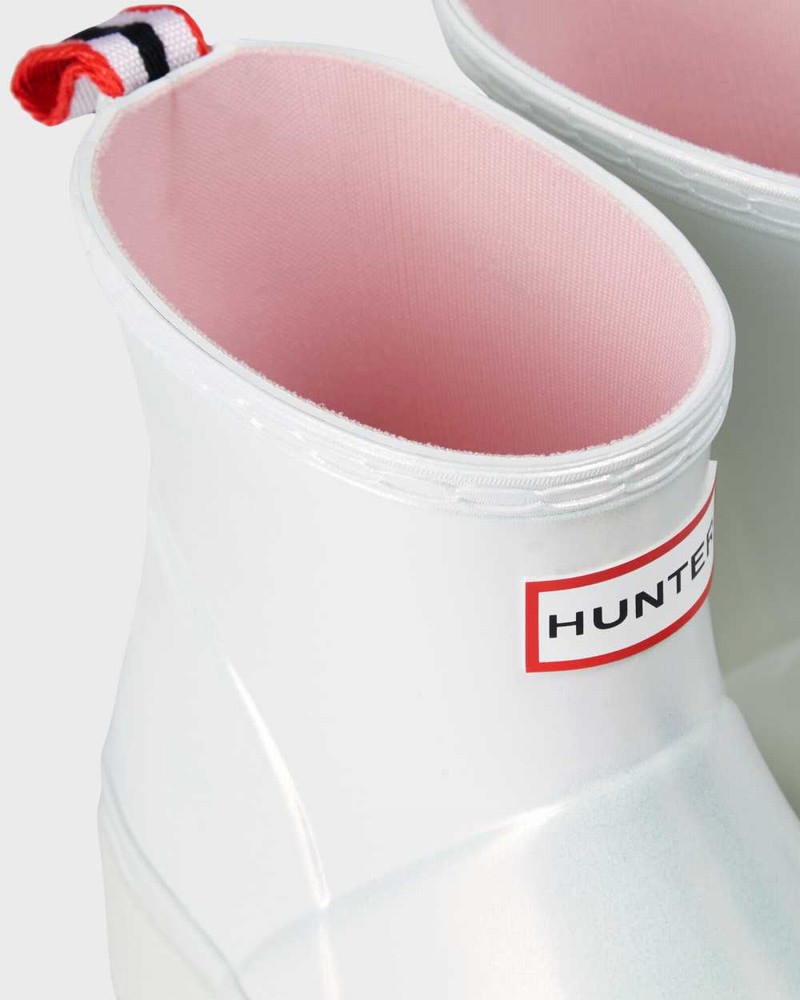 Botas Hunter Original Play Short Nebula Mid-Calf Feminino Branco | 549648742