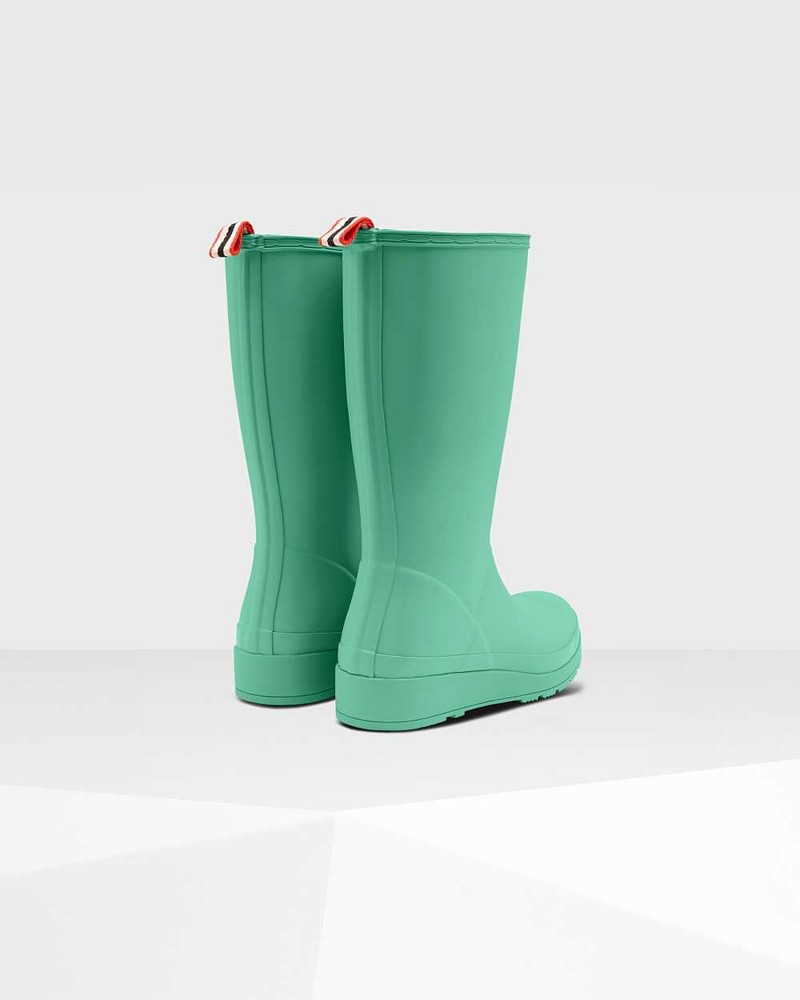 Botas Hunter Original Play Tall Mid-Calf Feminino Verdes | 723017462