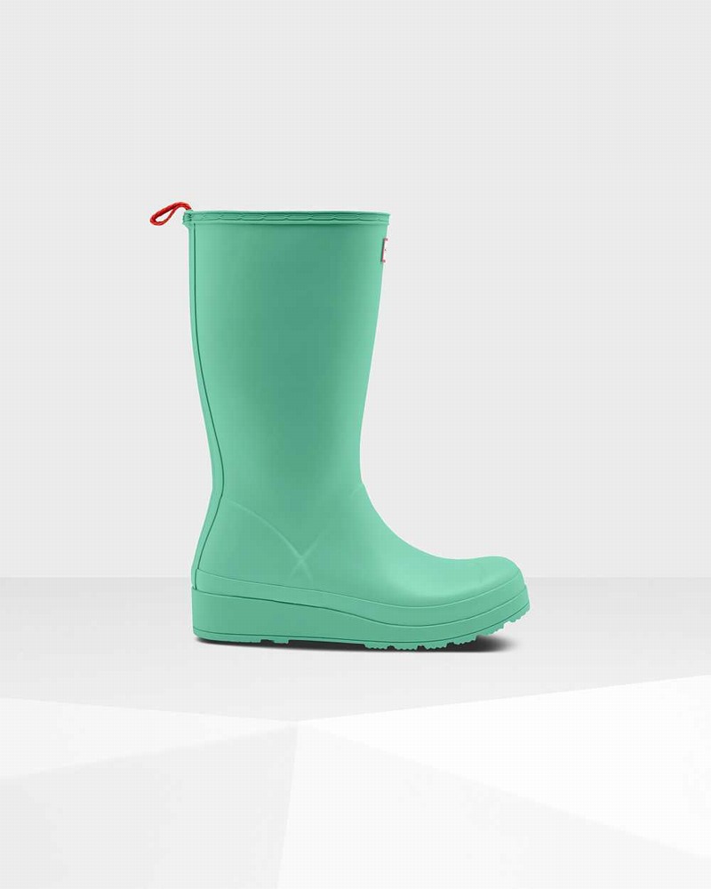 Botas Hunter Original Play Tall Mid-Calf Feminino Verdes | 723017462