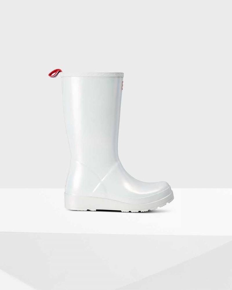 Botas Hunter Original Play Tall Nebula Mid-Calf Feminino Branco | 314596124