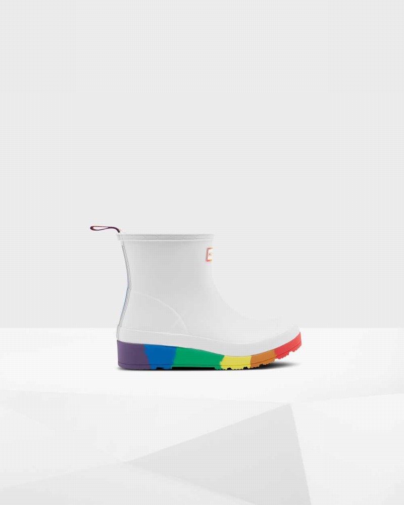 Botas Hunter Original Pride Play Flatform Mid-Calf Feminino Branco | 28207667