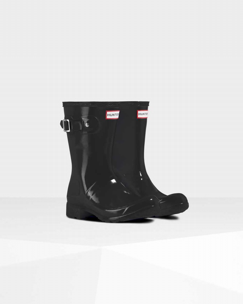 Botas Hunter Original Tour Foldable Short Mid-Calf Feminino Pretas | 95537043