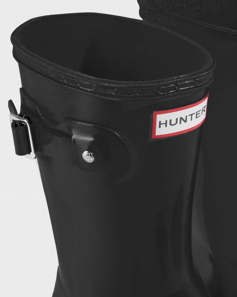 Botas Hunter Original Tour Foldable Short Mid-Calf Feminino Pretas | 95537043