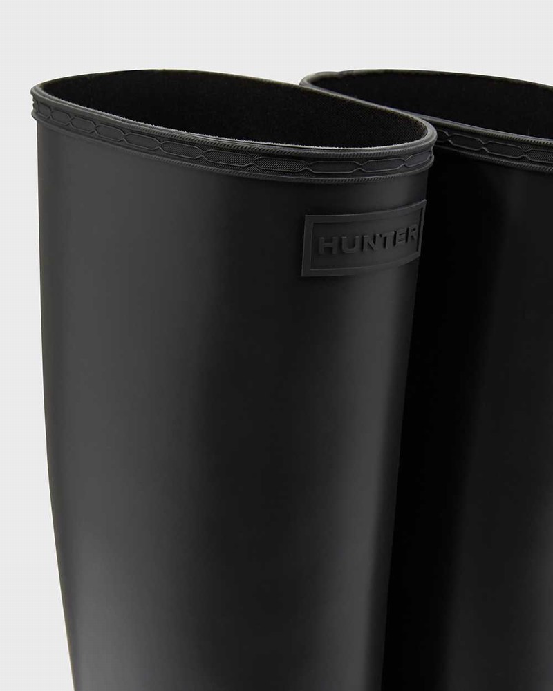 Botas Hunter Refined Slim Fit Creeper Tall Feminino Pretas | 735142266