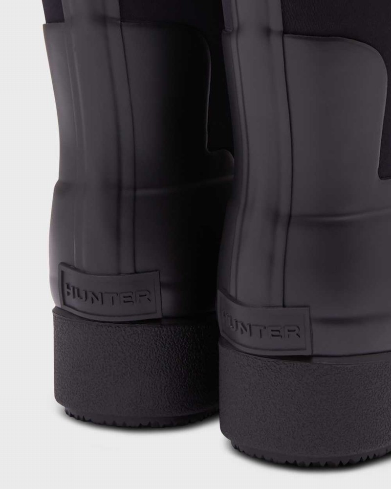 Botas Hunter Refined Slim Fit Neoprene Creeper Short Feminino Pretas | 110782728