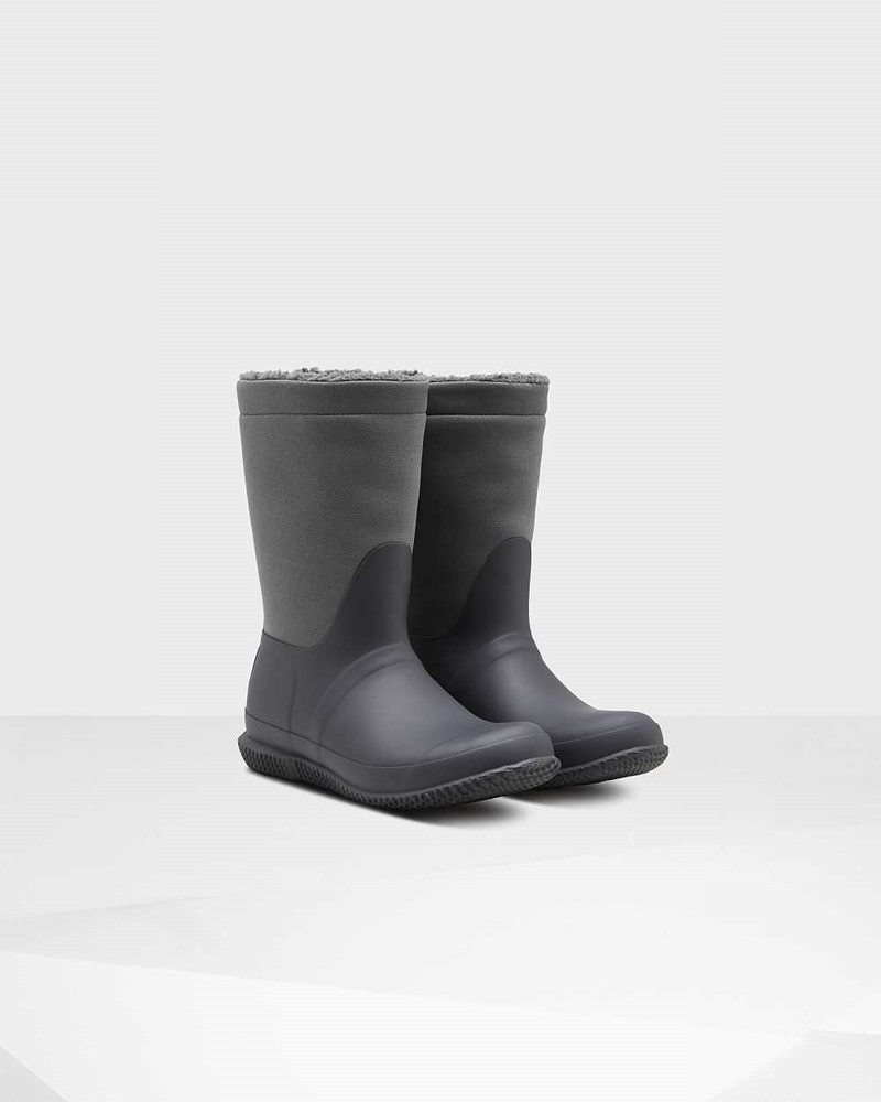 Botas Inverno Hunter Original Insulated Roll Top Sherpa Feminino Pretas | 928306102