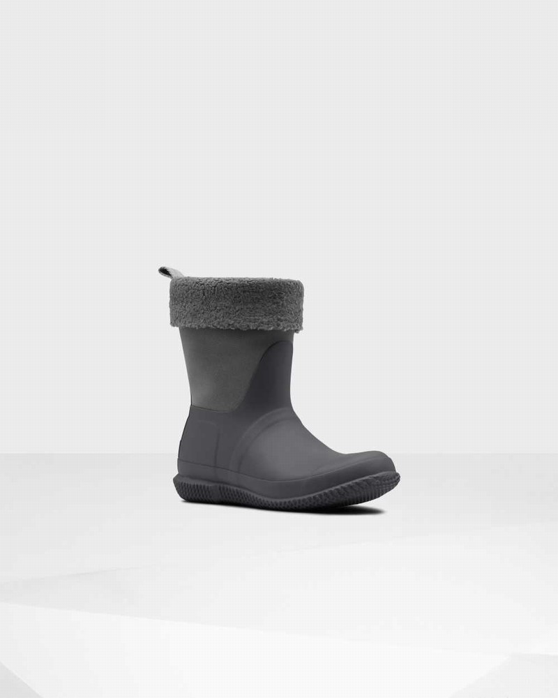 Botas Inverno Hunter Original Insulated Roll Top Sherpa Feminino Pretas | 928306102