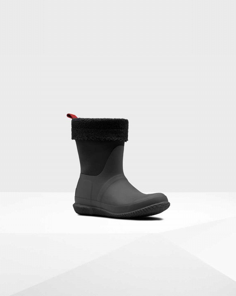 Botas Inverno Hunter Original Insulated Roll Top Sherpa Feminino Pretas | 882590306
