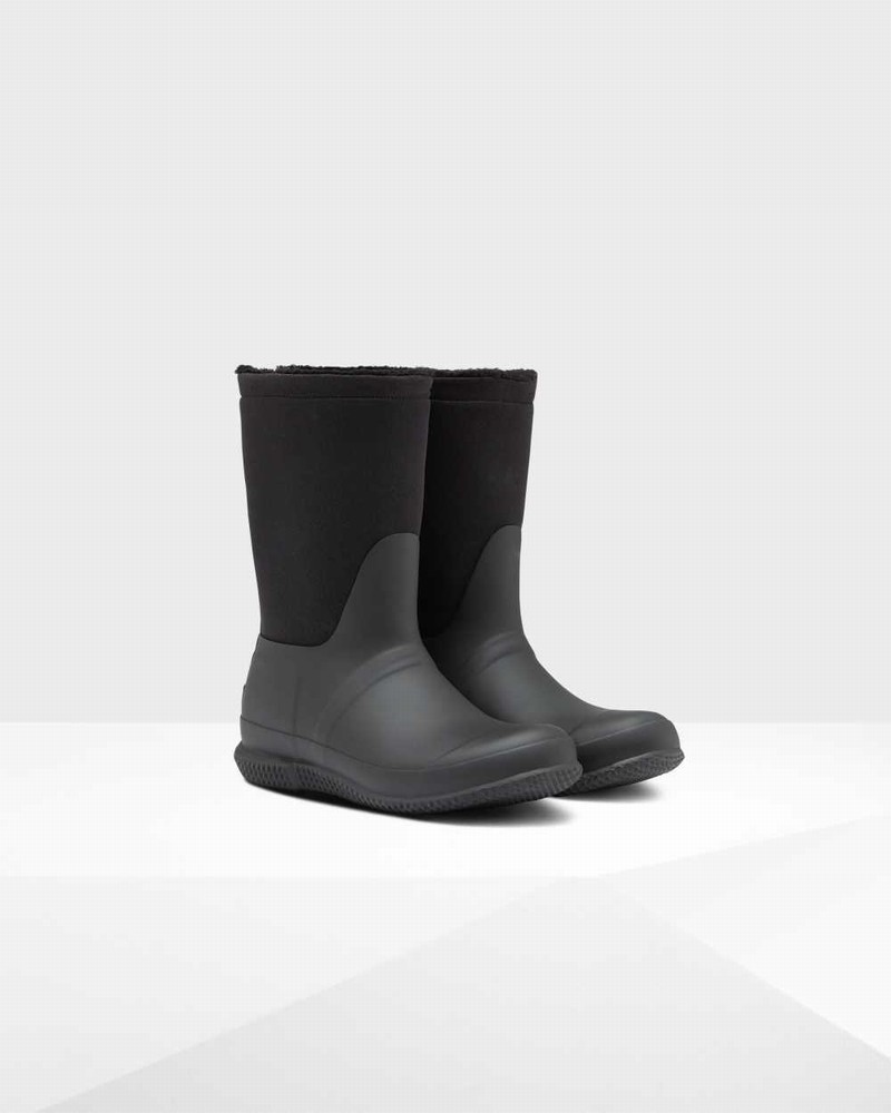 Botas Inverno Hunter Original Insulated Roll Top Sherpa Feminino Pretas | 882590306