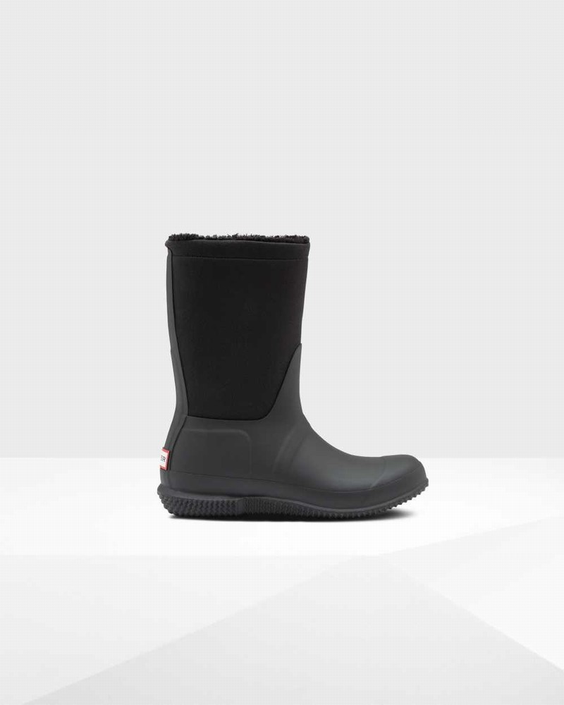 Botas Inverno Hunter Original Insulated Roll Top Sherpa Feminino Pretas | 882590306