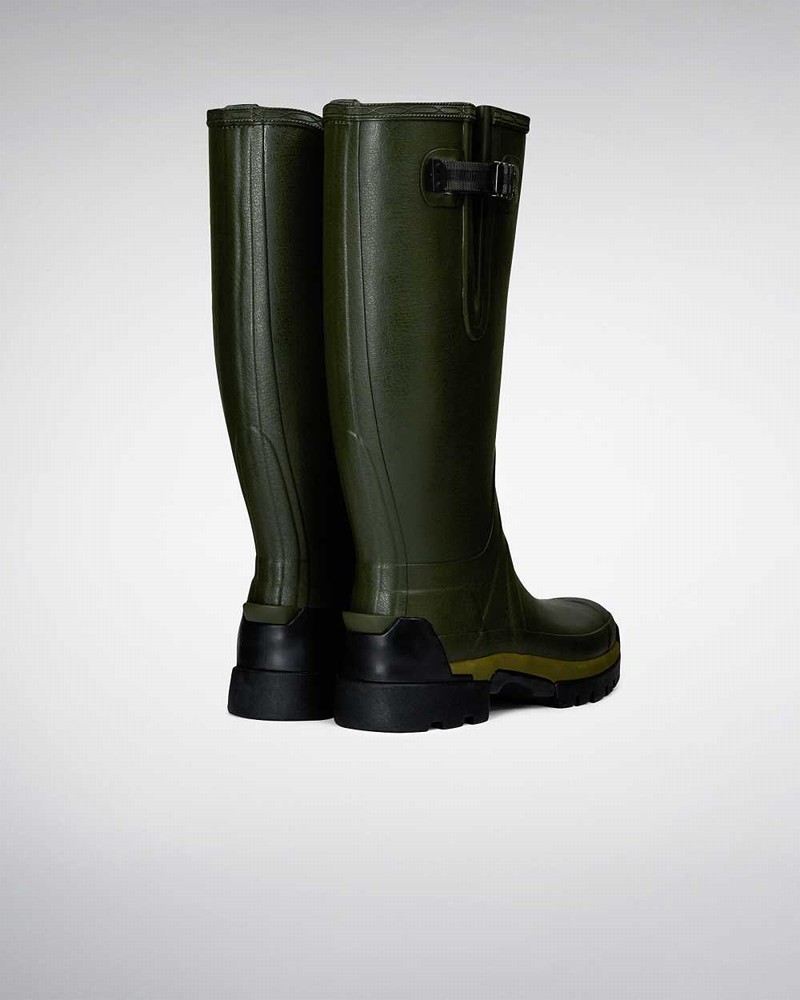 Botas Wellington Hunter Balmoral Adjustable 3mm Neoprene Masculino Verde Oliva | 455574563