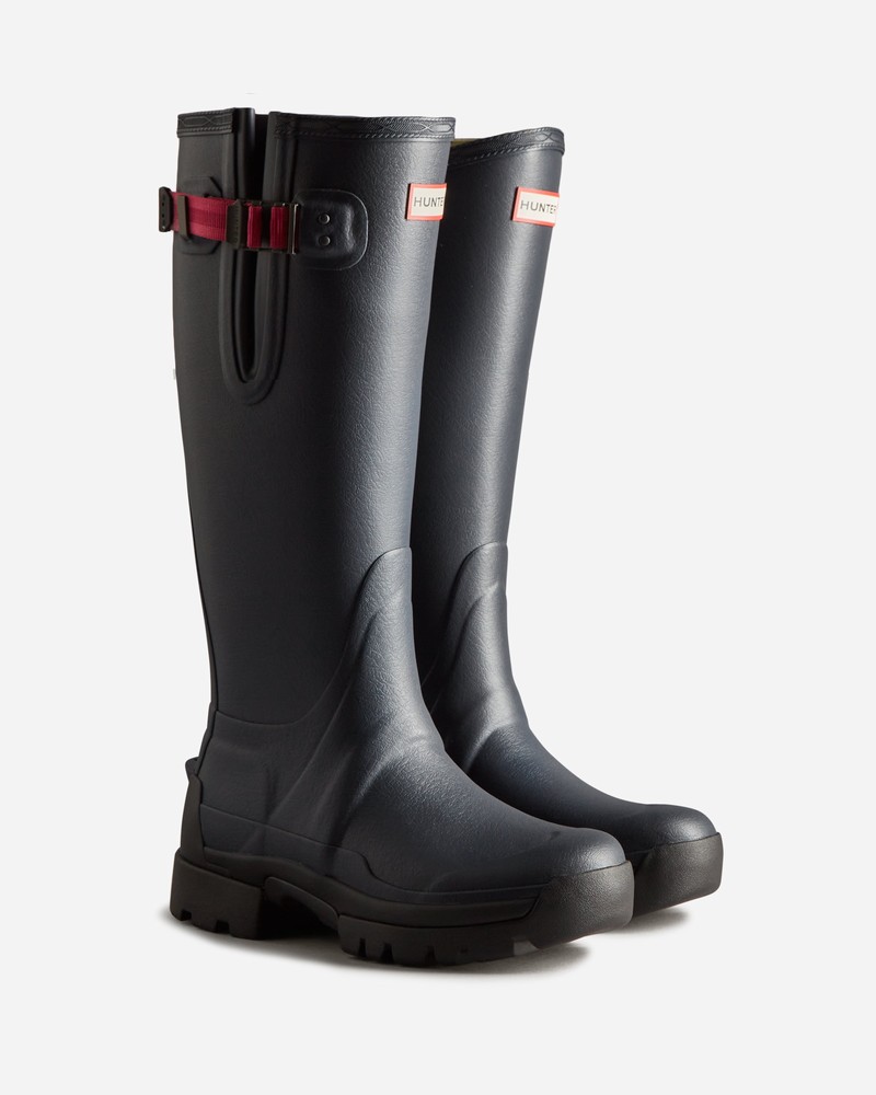Botas Wellington Hunter Balmoral Adjustable 3mm Neoprene Feminino Azul Marinho | 174719233