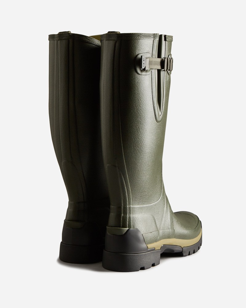 Botas Wellington Hunter Balmoral Adjustable 3mm Neoprene Masculino Verde Oliva | 696720419