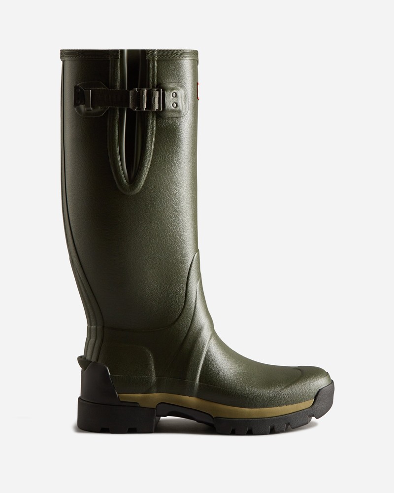 Botas Wellington Hunter Balmoral Adjustable 3mm Neoprene Masculino Verde Oliva | 696720419