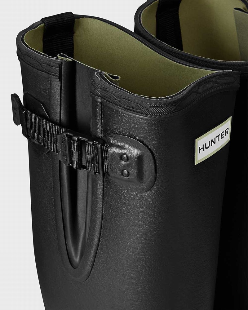 Botas Wellington Hunter Balmoral Adjustable 3mm Neoprene Masculino Pretas | 737509703