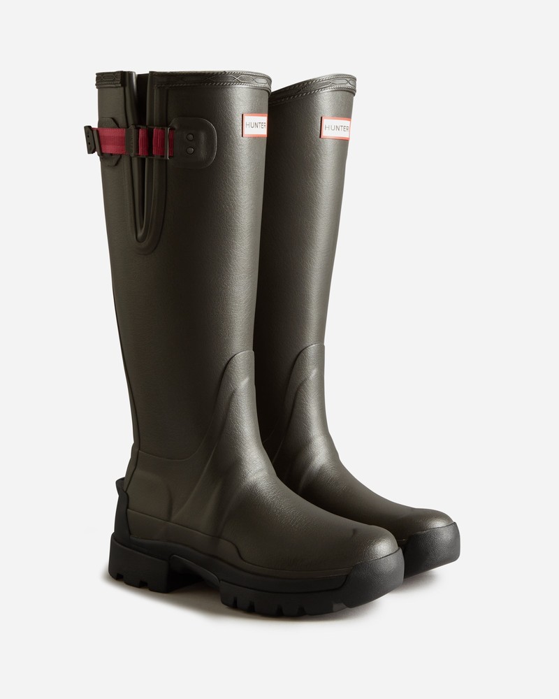 Botas Wellington Hunter Balmoral Adjustable 3mm Neoprene Feminino Bege | 403916034