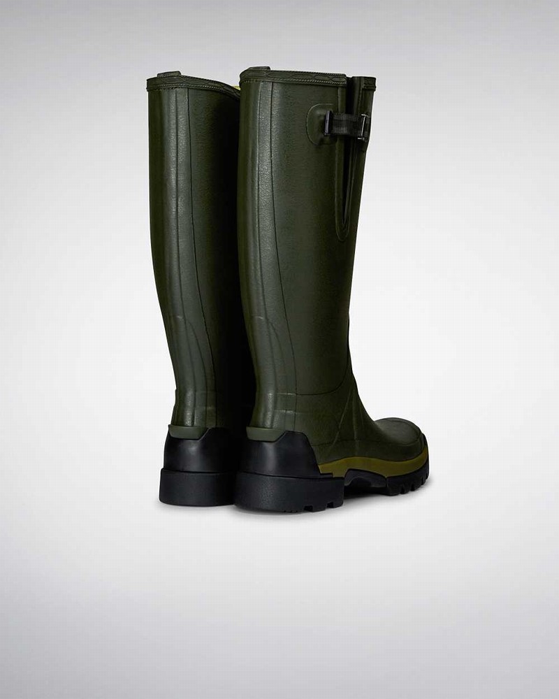 Botas Wellington Hunter Balmoral Bamboo Carbon Masculino Verde Oliva | 86828878