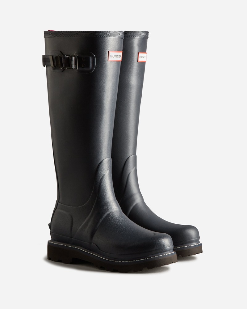 Botas Wellington Hunter Balmoral Commando Sole Feminino Pretas | 506014580