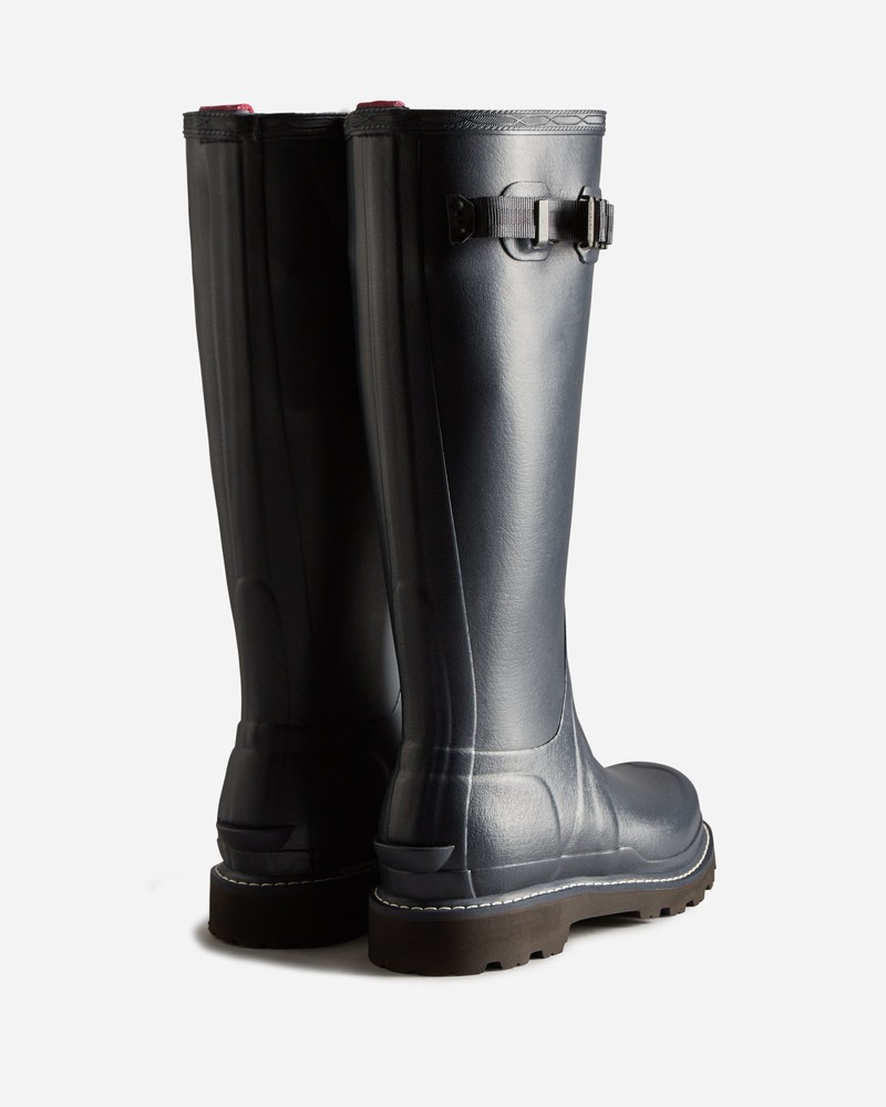 Botas Wellington Hunter Balmoral Commando Sole Feminino Pretas | 506014580