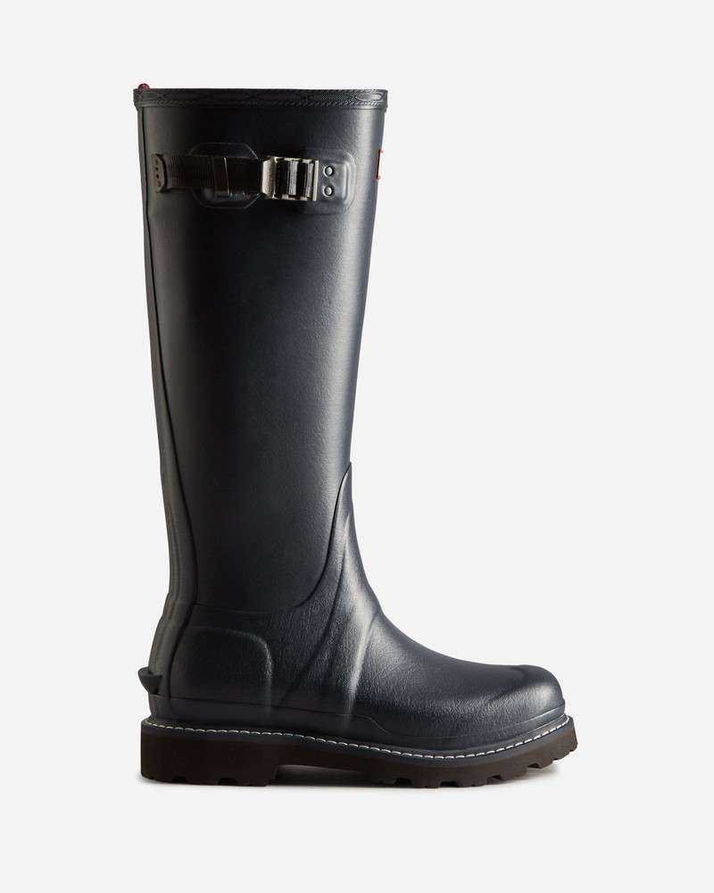 Botas Wellington Hunter Balmoral Commando Sole Feminino Pretas | 506014580
