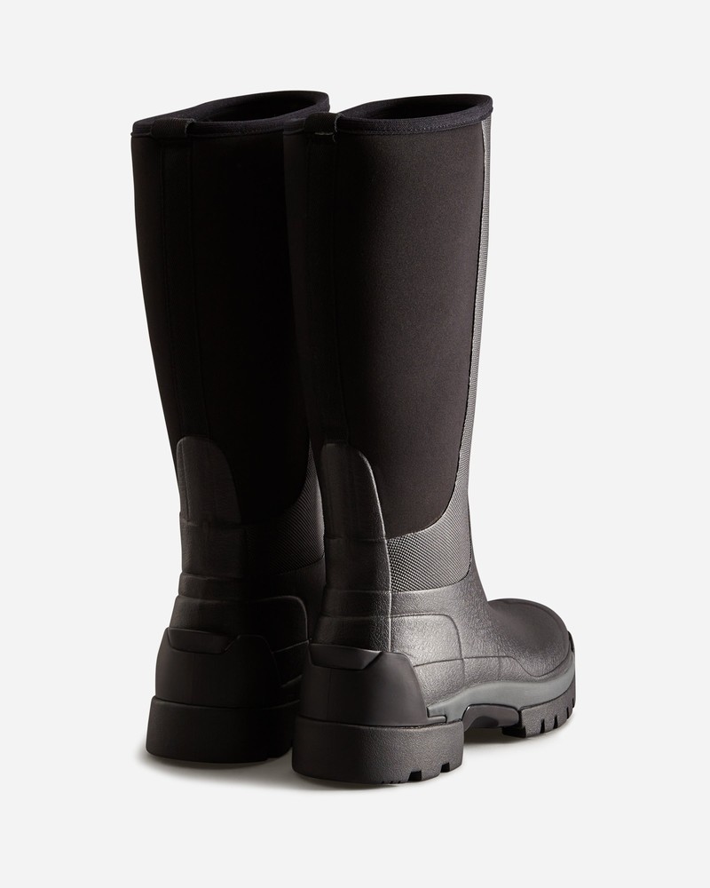 Botas Wellington Hunter Balmoral Field Hybrid Tall Feminino Pretas | 819177526