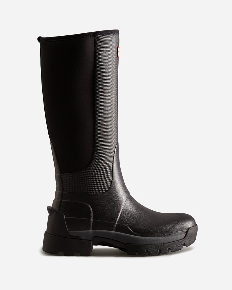 Botas Wellington Hunter Balmoral Field Hybrid Tall Feminino Pretas | 819177526