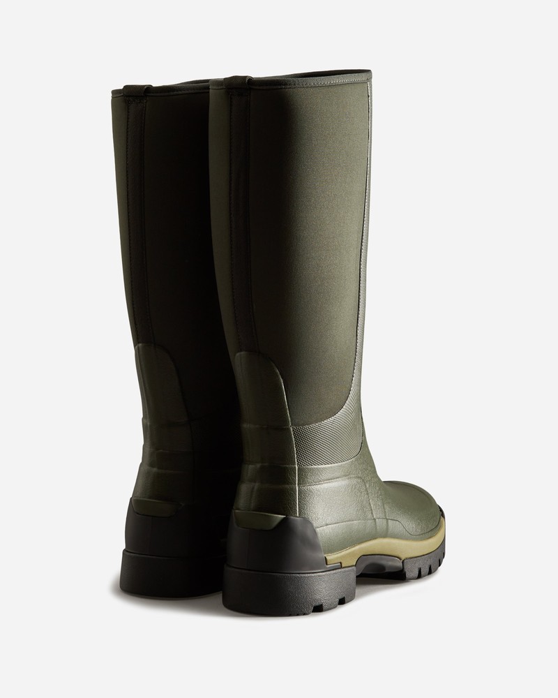 Botas Wellington Hunter Balmoral Field Hybrid Tall Masculino Verdes | 67997743