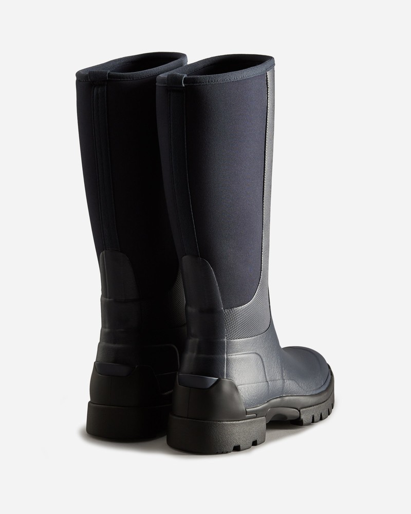 Botas Wellington Hunter Balmoral Field Hybrid Tall Feminino Pretas | 313712322