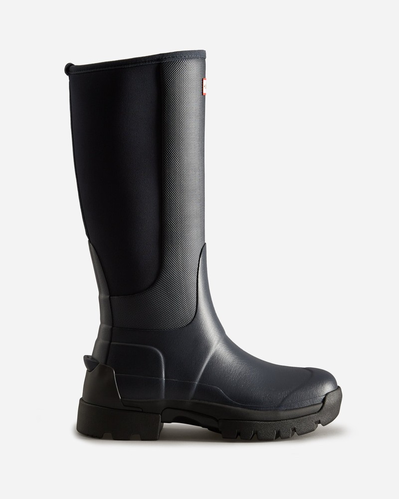 Botas Wellington Hunter Balmoral Field Hybrid Tall Feminino Pretas | 313712322