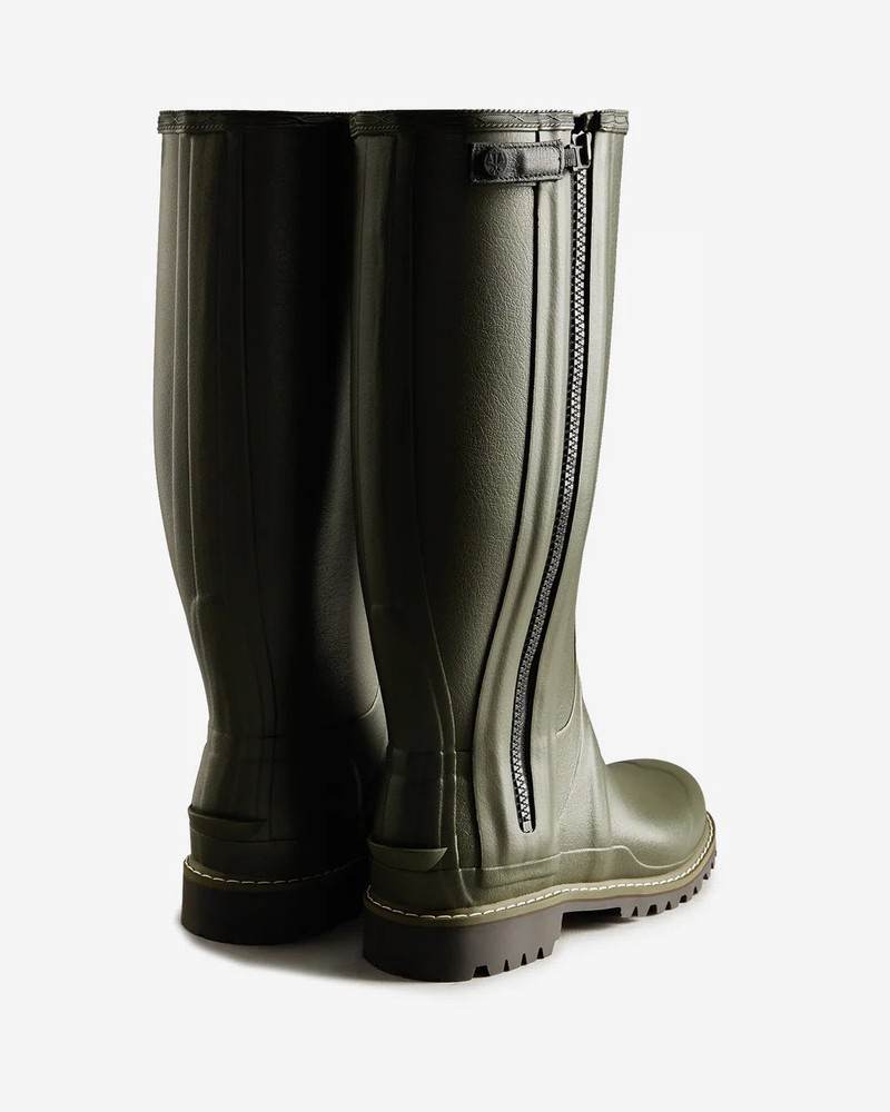 Botas Wellington Hunter Balmoral Full Zip Commando Tall Masculino Verdes | 244181763