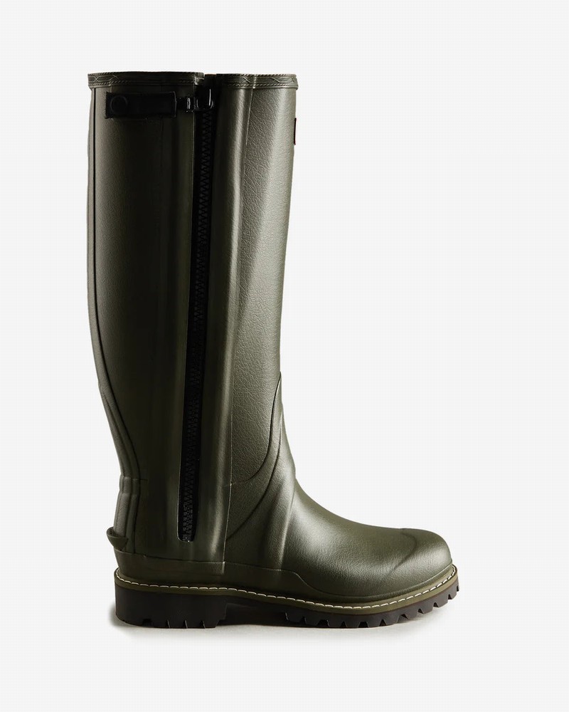 Botas Wellington Hunter Balmoral Full Zip Commando Tall Masculino Verdes | 244181763