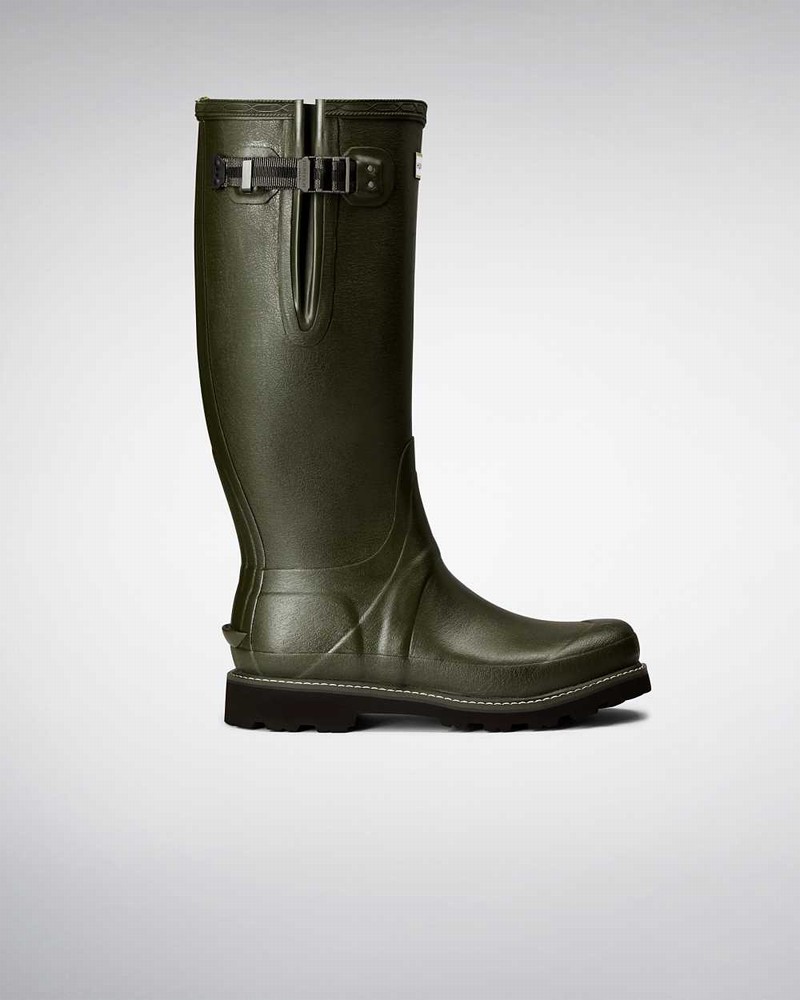 Botas Wellington Hunter Balmoral Side Adjustable Masculino Verde Oliva | 815023037