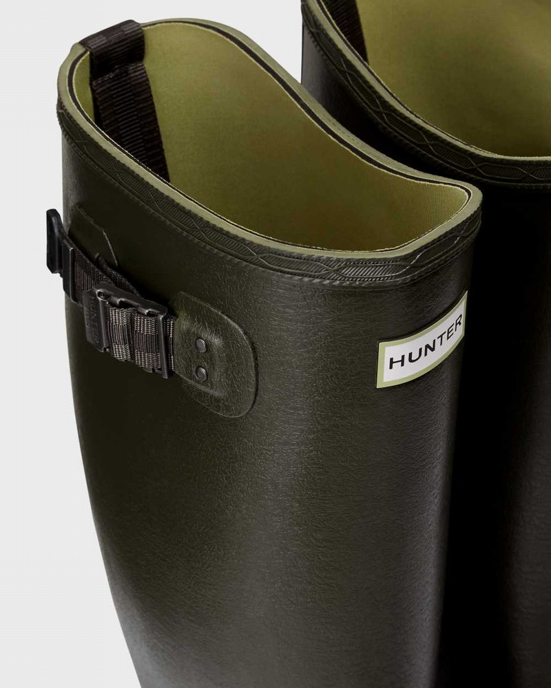 Botas Wellington Hunter Balmoral Wide Fit Masculino Verde Oliva | 805141301