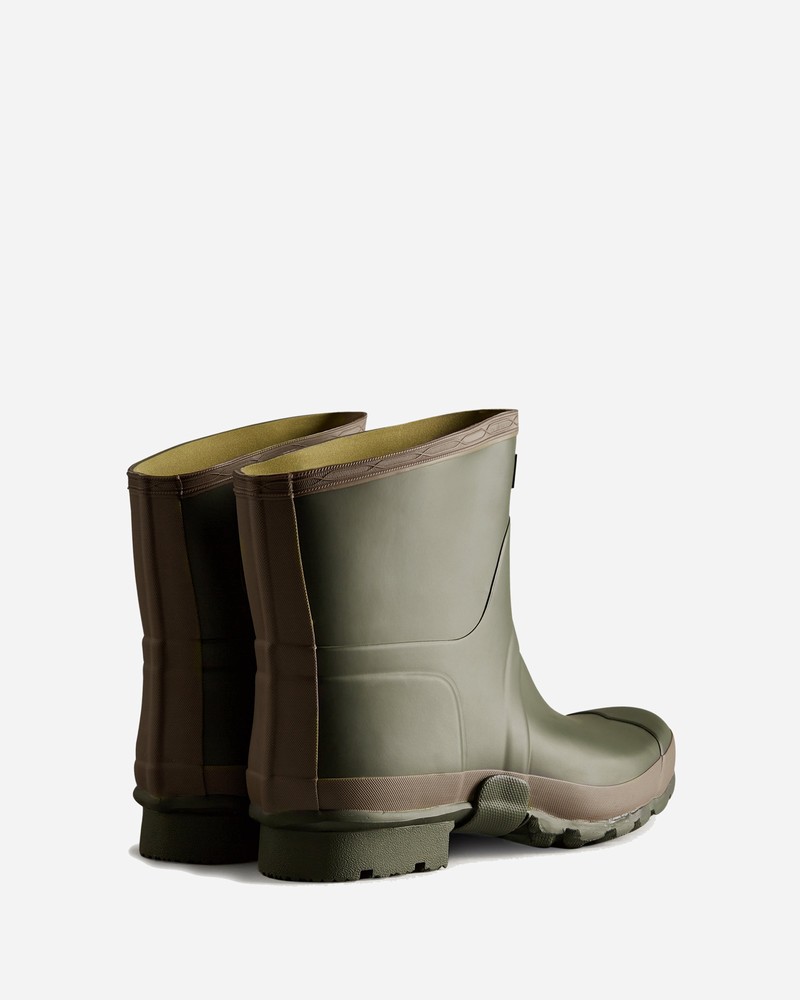 Botas Wellington Hunter Gardener Short Masculino Verdes | 976428161